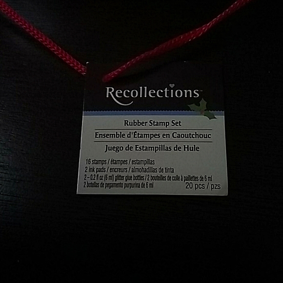 Recollections Vintage Holiday Rubber Stamp Set - Picture 3 of 3